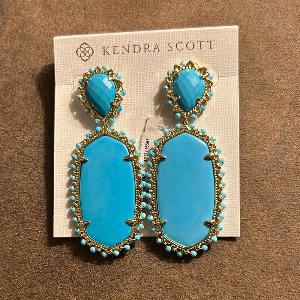 Kendra Scott Blue Earrings Statement Jewelry